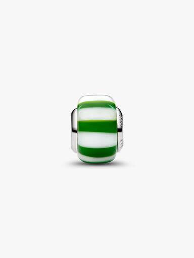 Grøn Pebermynte Muranoglas Charm