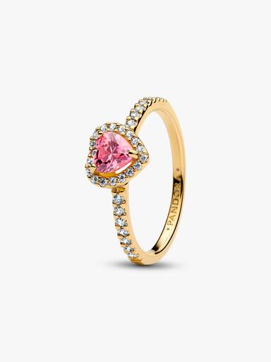 Fremhævet Pink Hjerte Ring