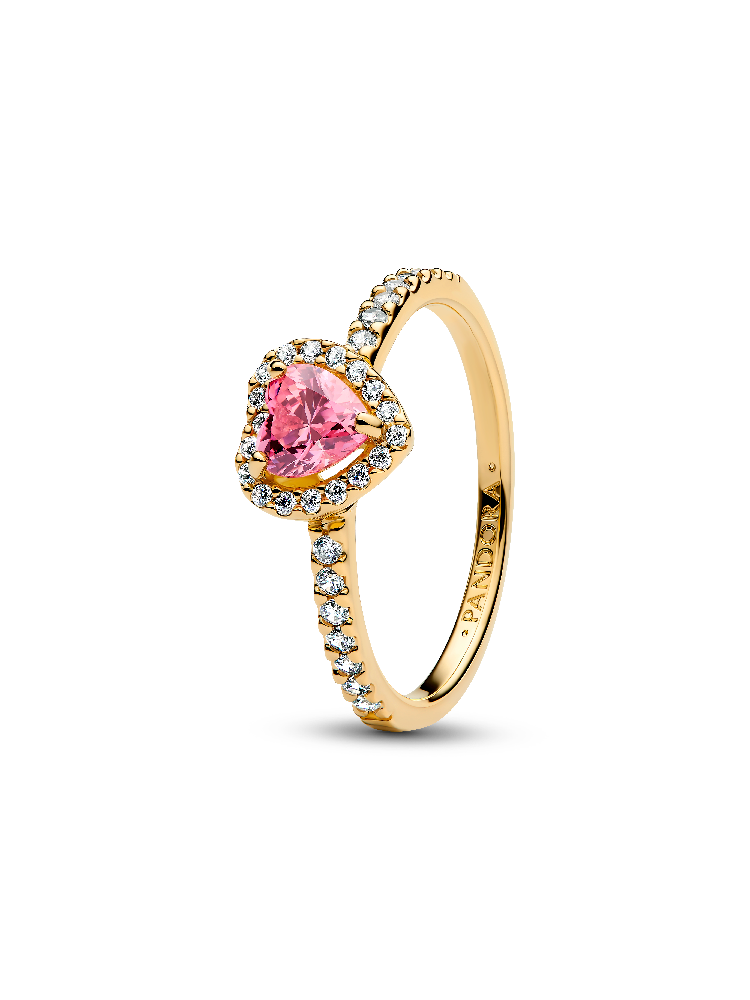 Fremhævet Pink Hjerte Ring