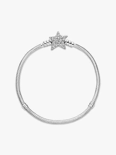 Pandora Moments Slangekædearmbånd med Asymmetrisk Stjernelås