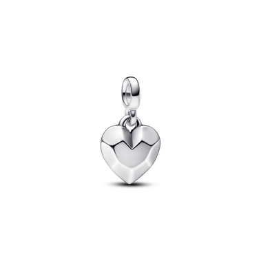 Pandora ME Facetteret Hjerte Minicharm med vedhæng