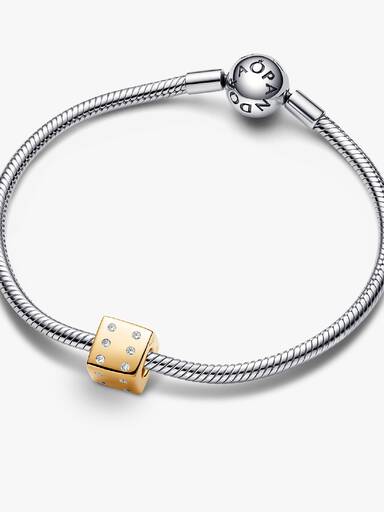 Glitrende Terningecharm