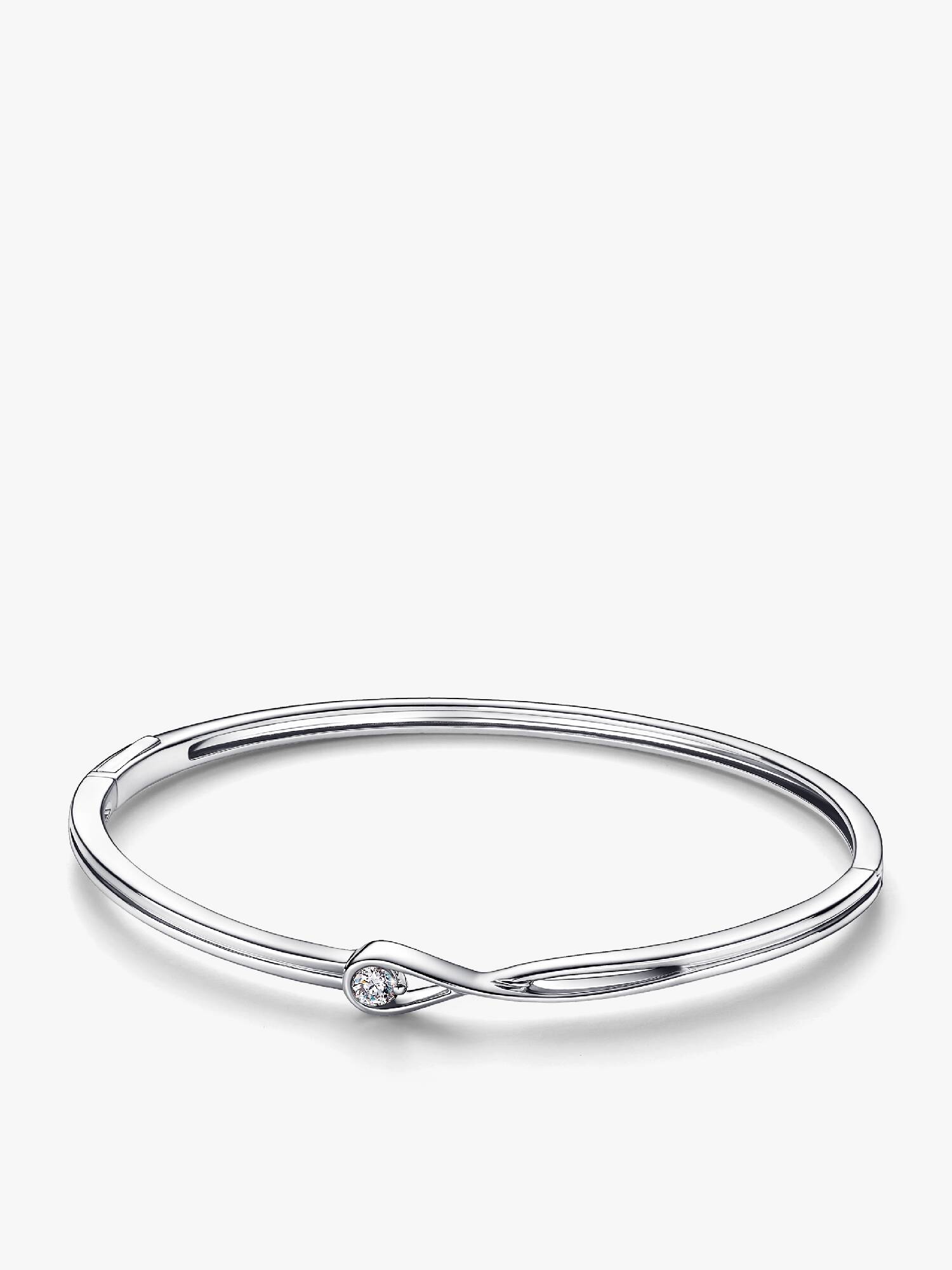 Pandora Infinite armring i sterlingsølv med laboratorieskabt diamant