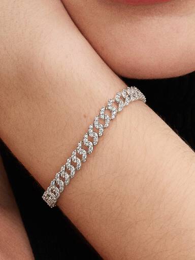 Pandora Timeless Pavé Cubansk Kædearmbånd