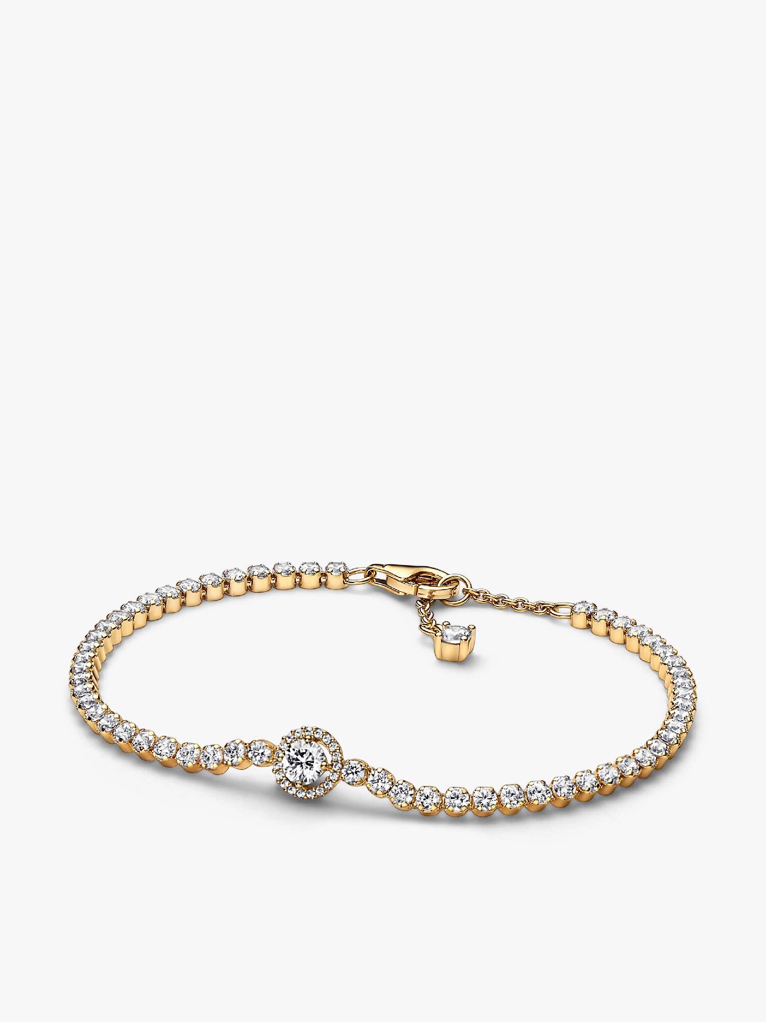 Funklende Halo Tennisarmbånd