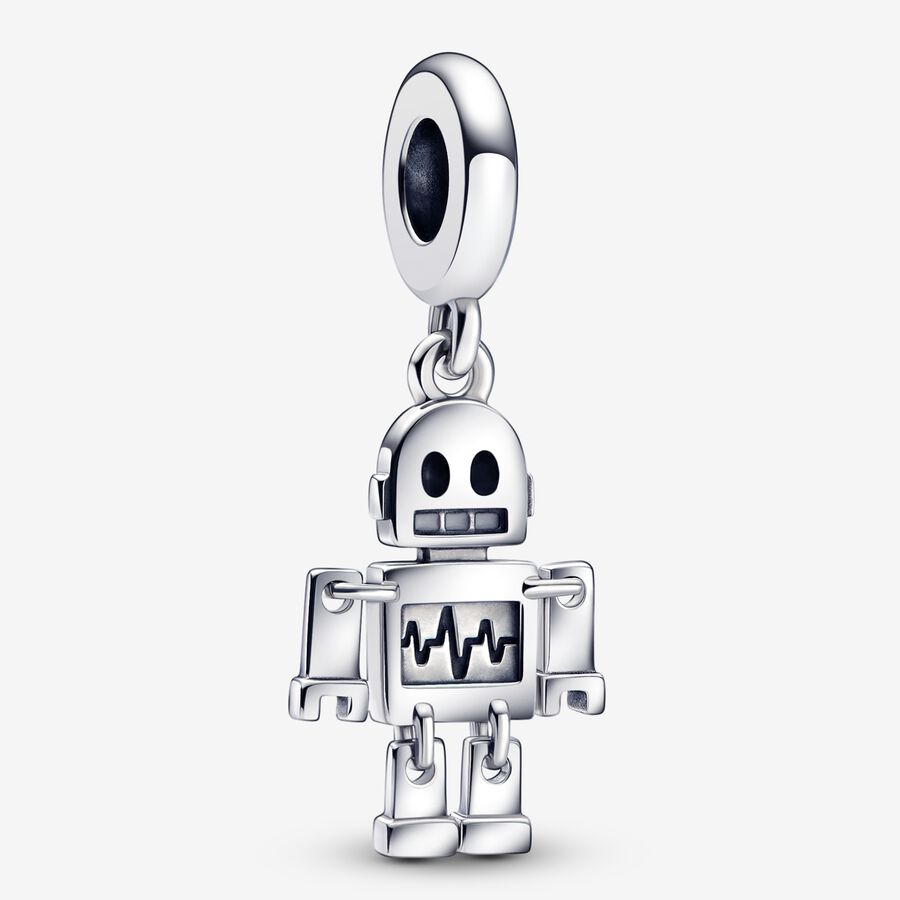 Bestie Bot Robot Charm med vedhæng image number 0