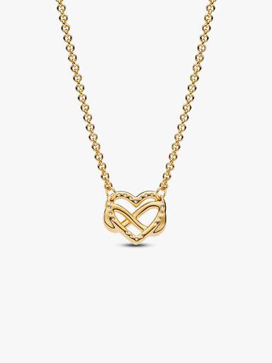 Funklende Evighedshjerte Collier-halskæde
