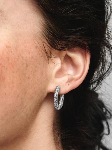 Pandora Timeless Pavé Enkeltrække Creoler