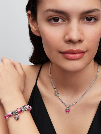 Rævehale Charmarmbånd med Pavélås