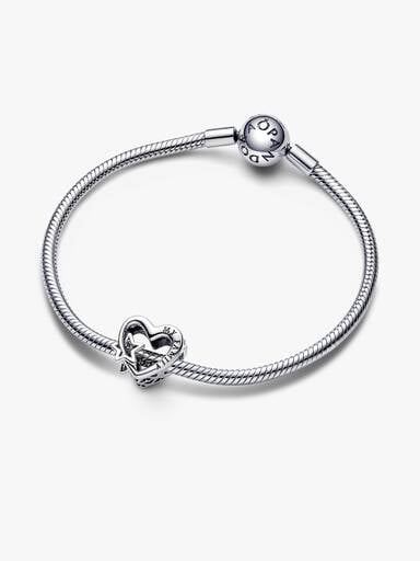 Åbent Familiehjerte & Stjerne Charm