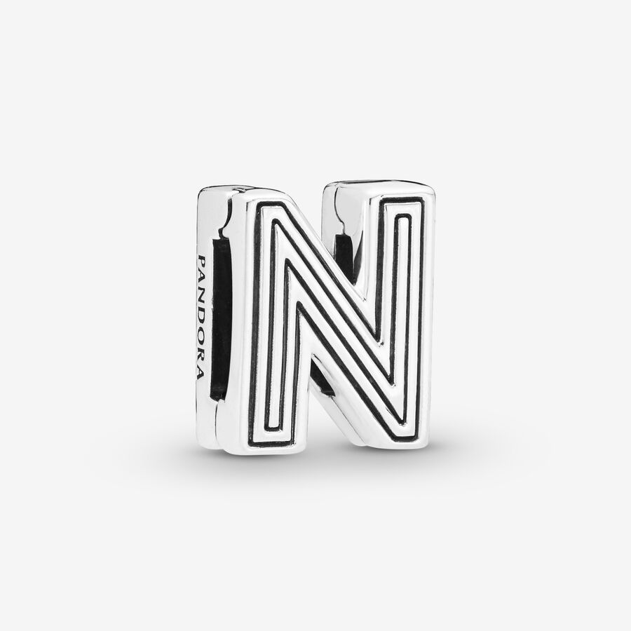 Pandora Reflexions Letter N Clip Charm image number 0