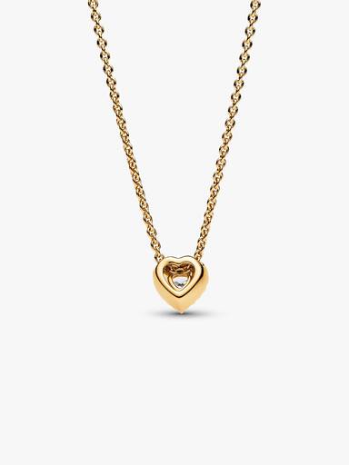 Funklende Hjerte Collier-Halskæde