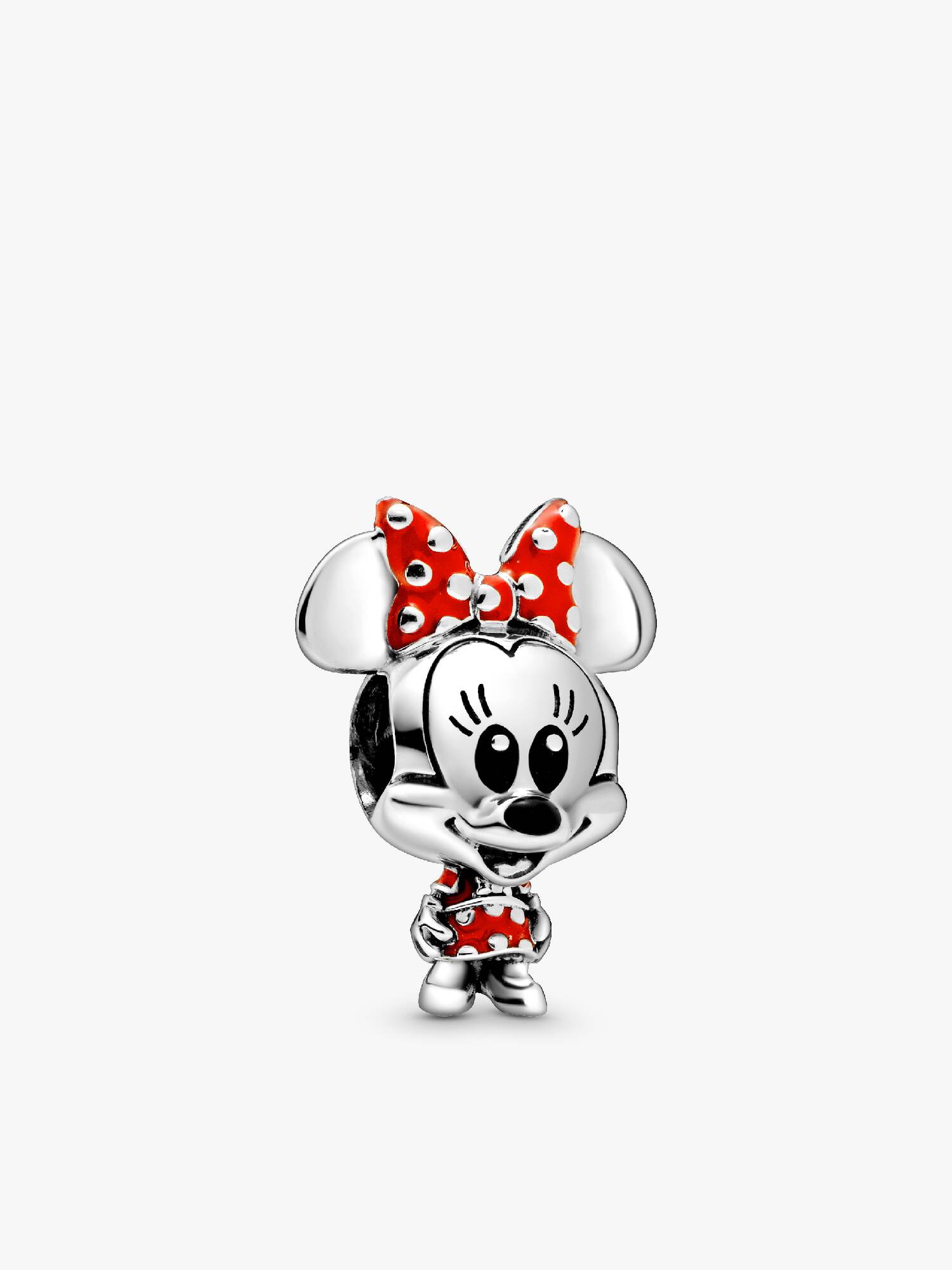 Disney Minnie Mouse Prikket Kjole & Sløjfe Charm