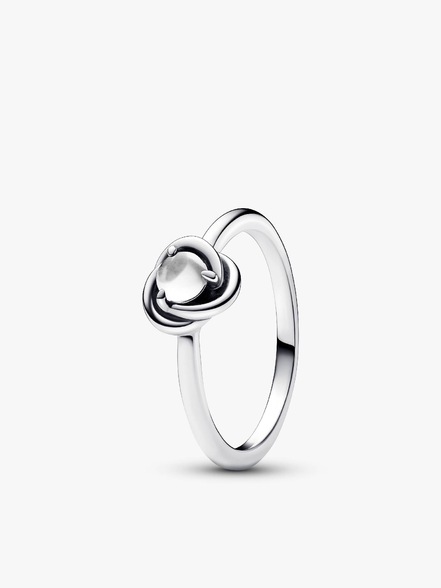 April Fødselssten Evighedscirkel Ring