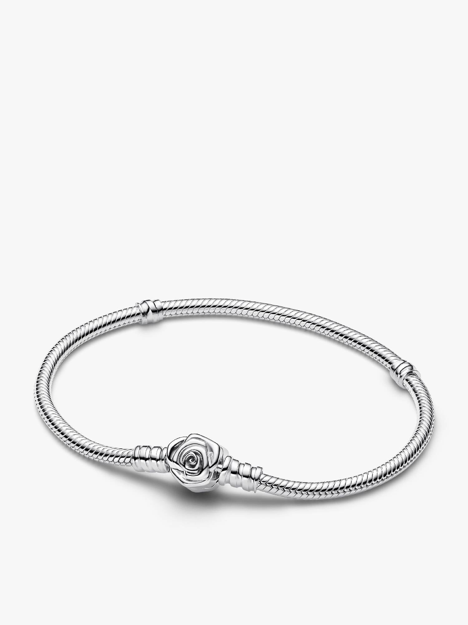 Pandora Moments Rose-i-Blomst Slangekædearmbånd med lås