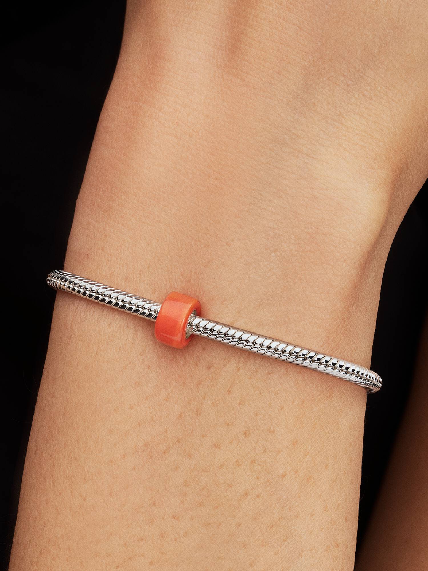 Orange Muranoglas Minicharm