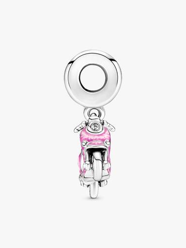 Pink Scooter Charm med vedhæng