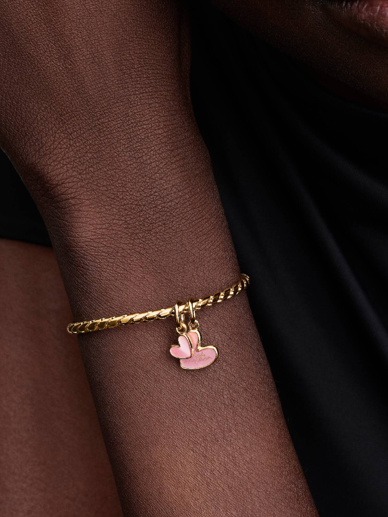 Delbart Mor & Datter Pink Charm med vedhæng 