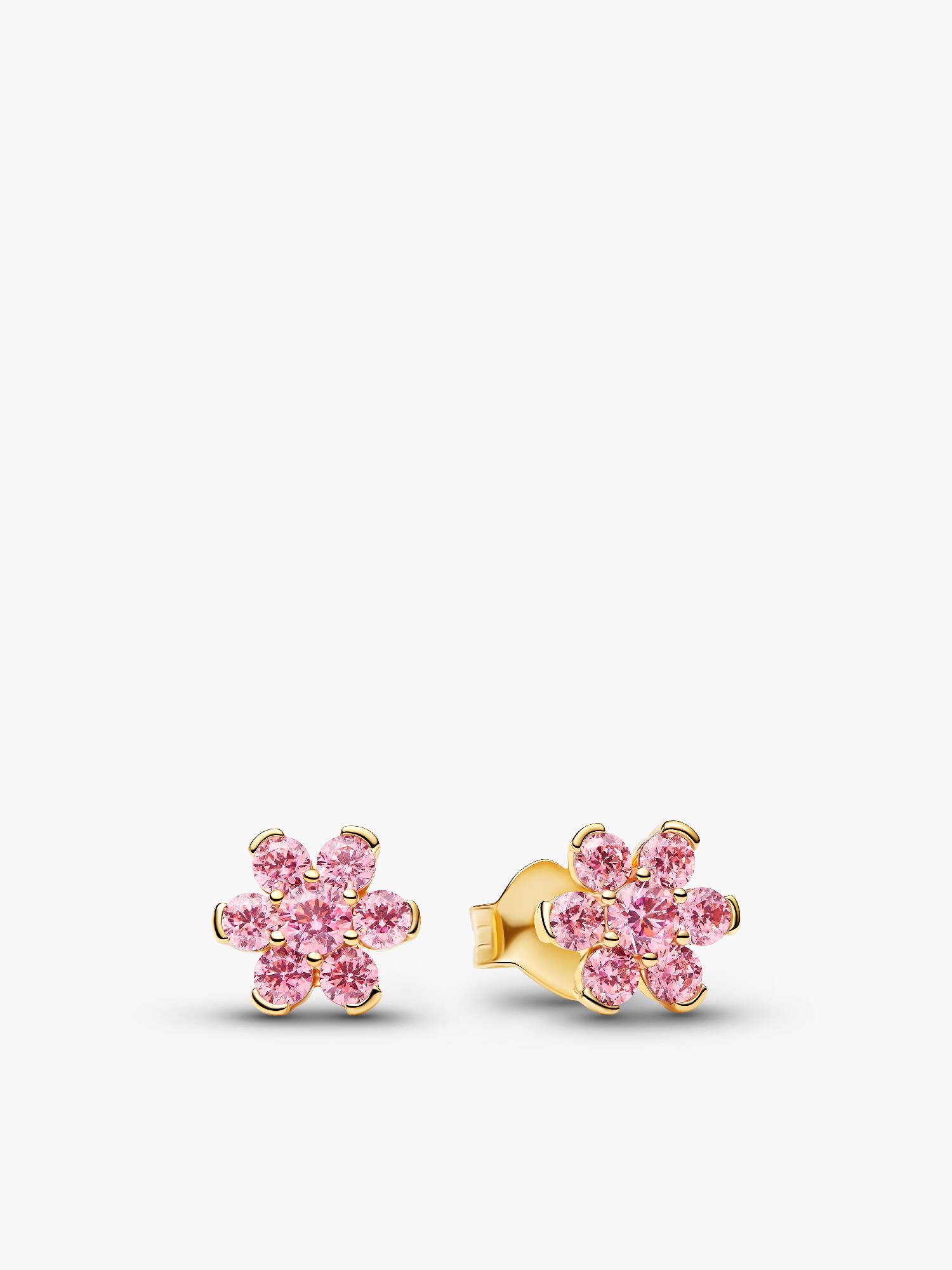 Funklende Pink Blomst Ørestikker