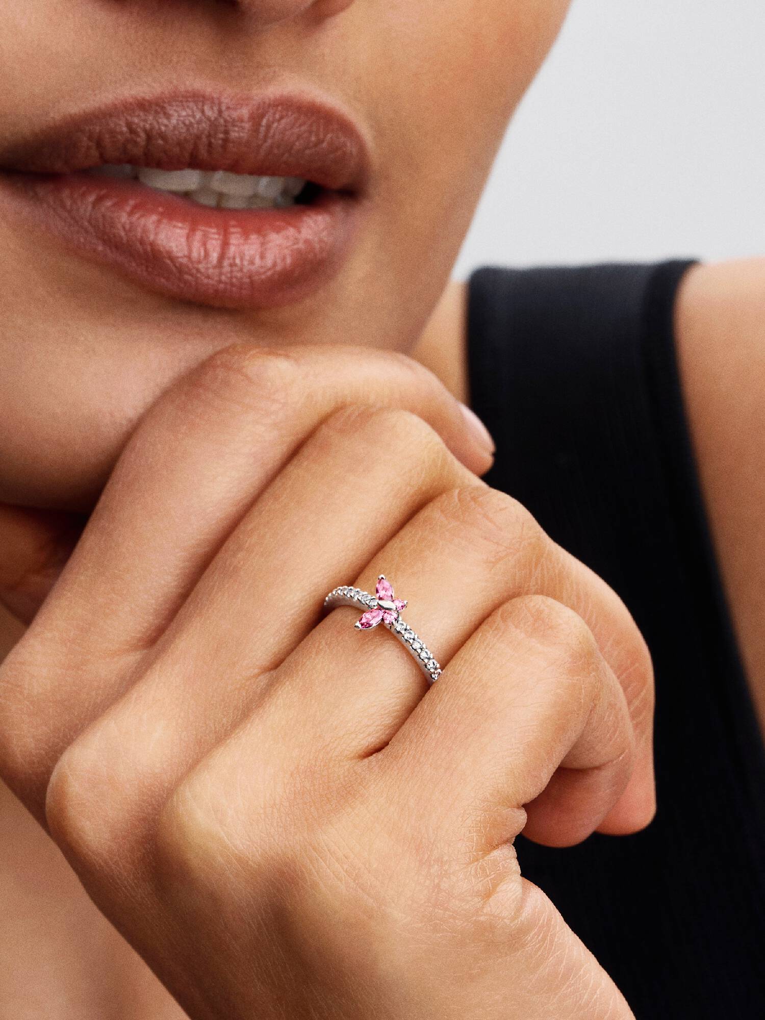 Funklende Sommerfugl Ring