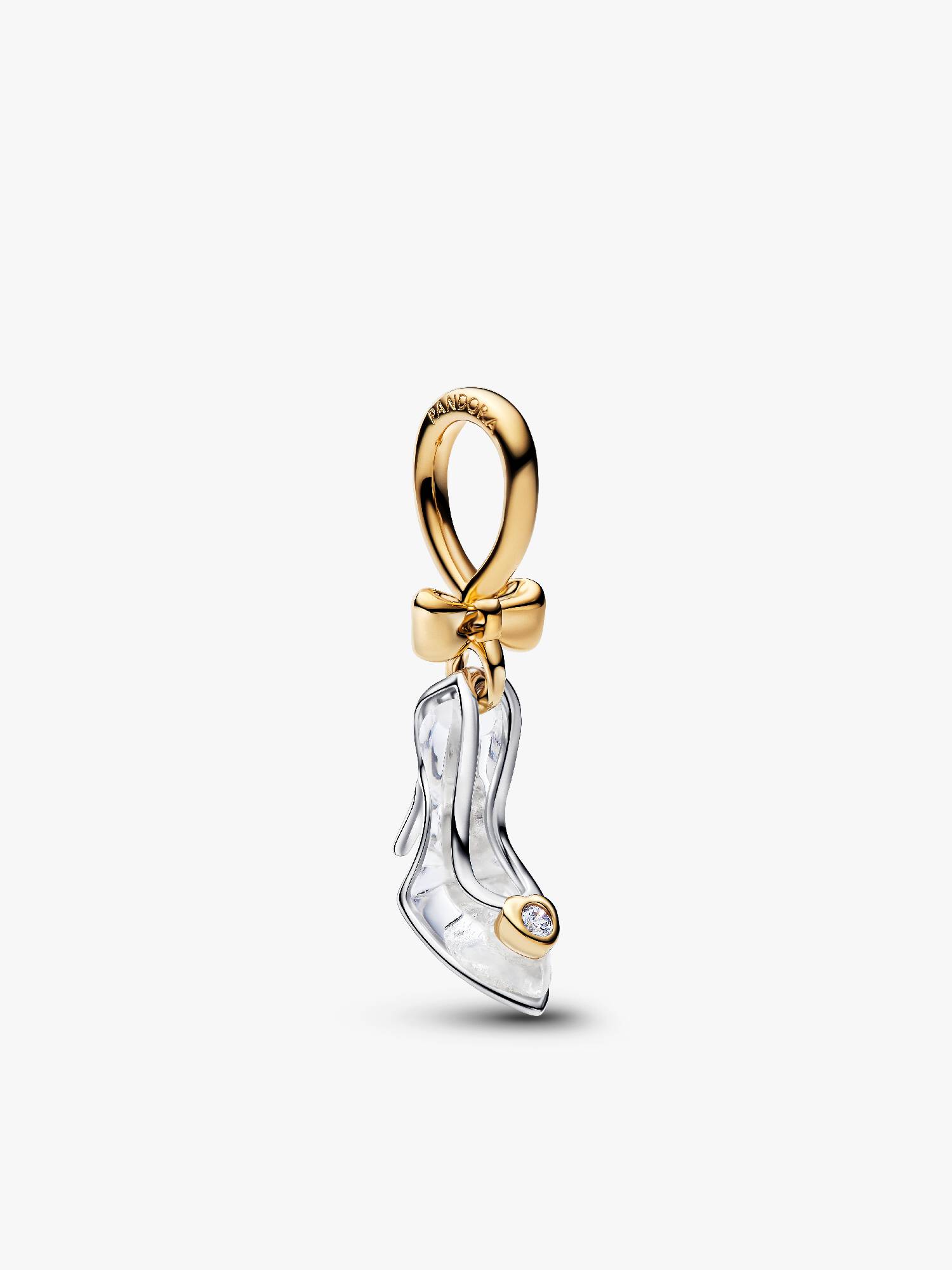 Disney Princess Askepot Sko Charm med Laboratorieskabt Diamant