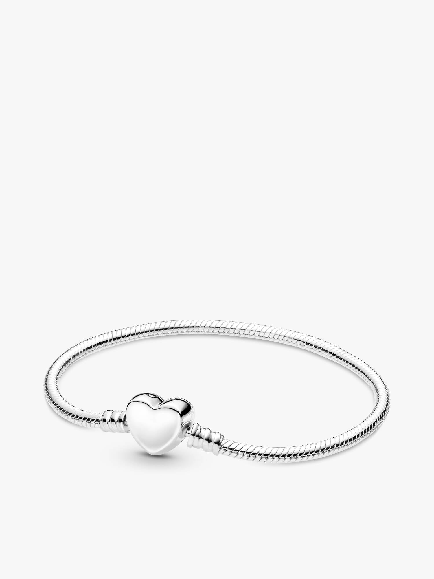 Pandora Moments Slangekædearmbånd med indgraverbar hjertelås