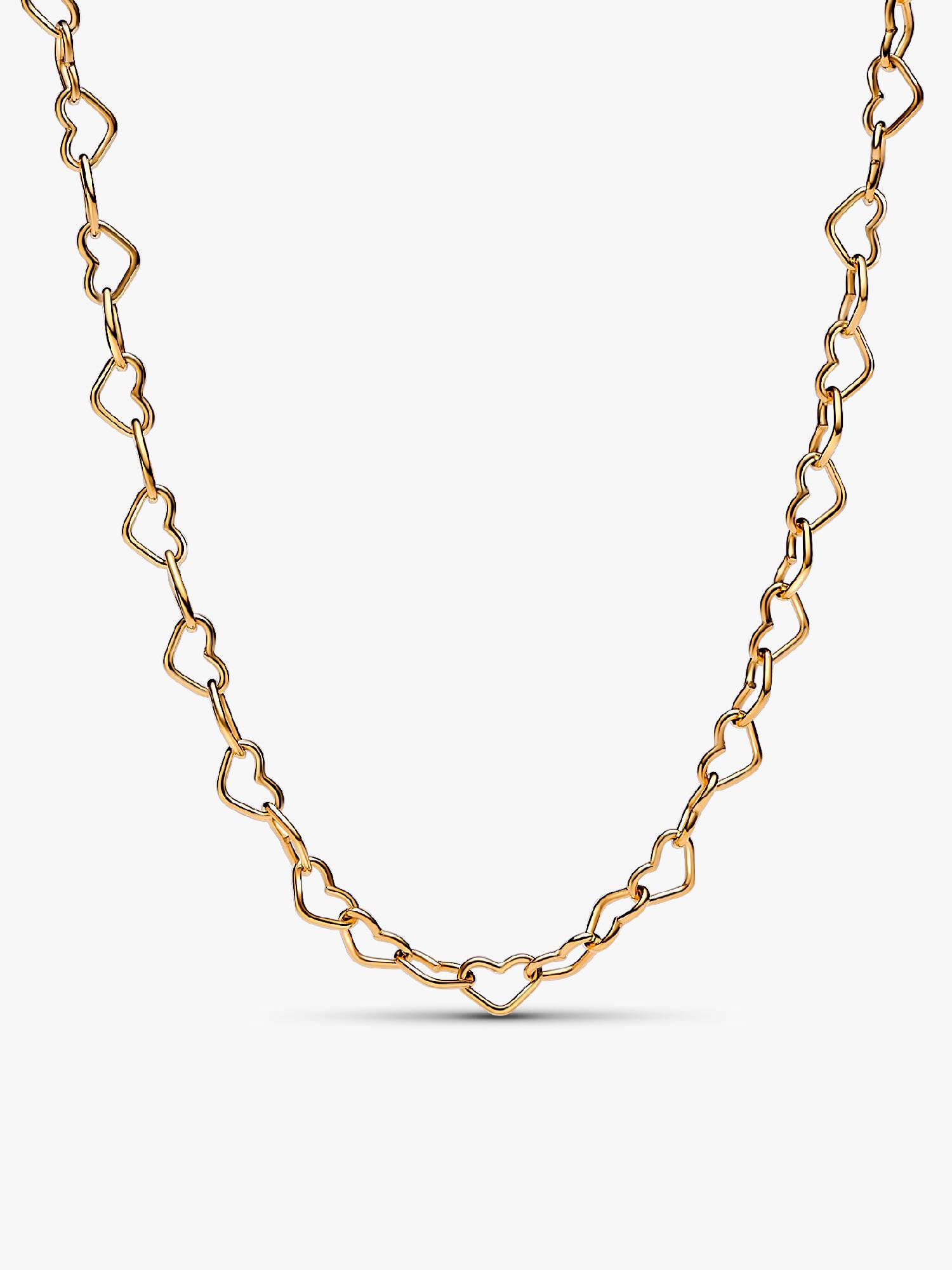 Forbundne hjerter collier halskæde