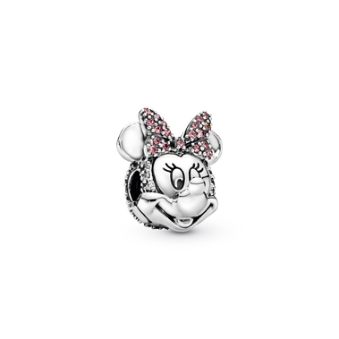 Disney Minnie Mouse Lyserød Pavé Sløjfe Klemmeled