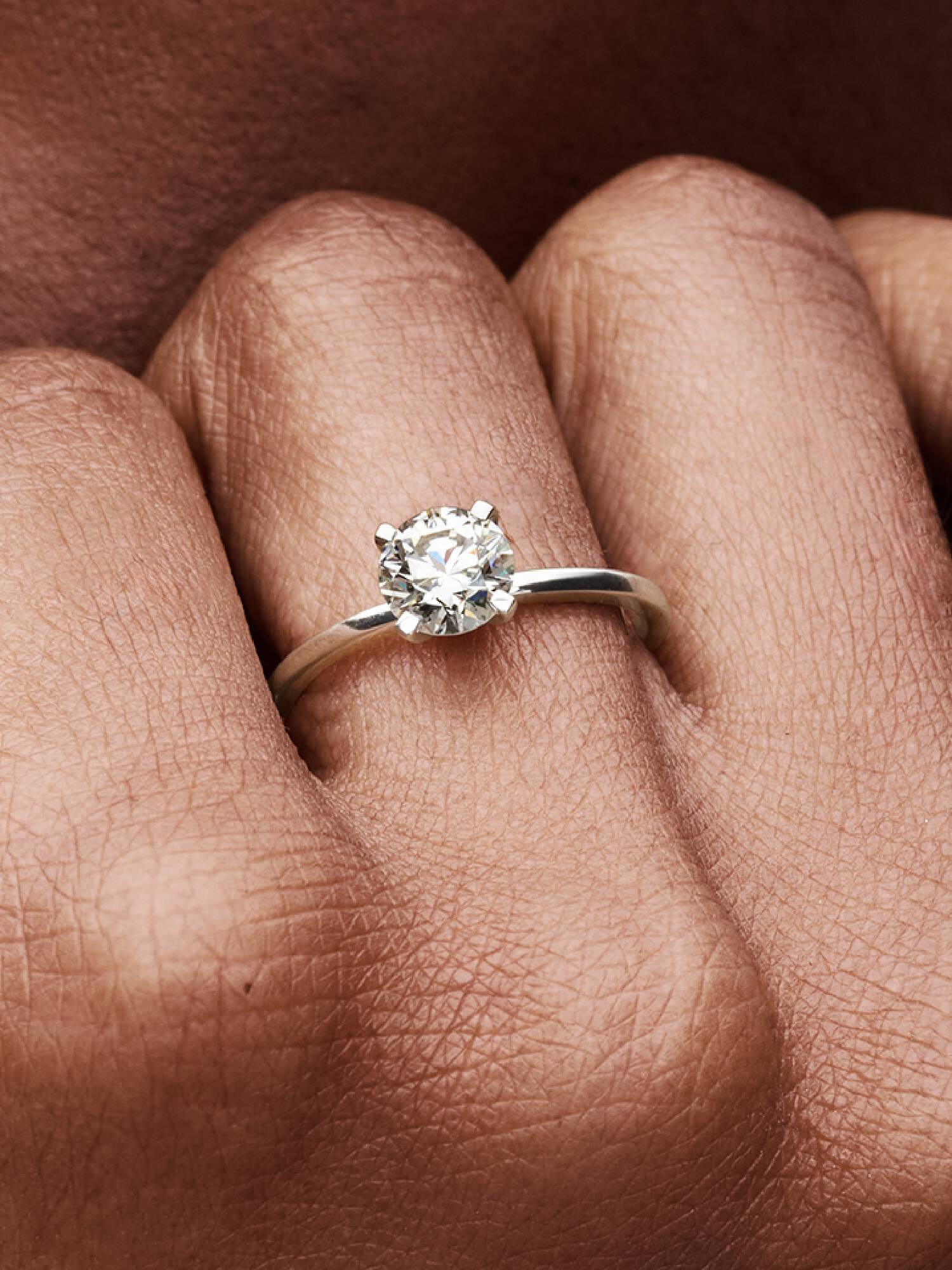 Pandora Era ring i 14 kt. hvidguld med laboratorieskabt diamant