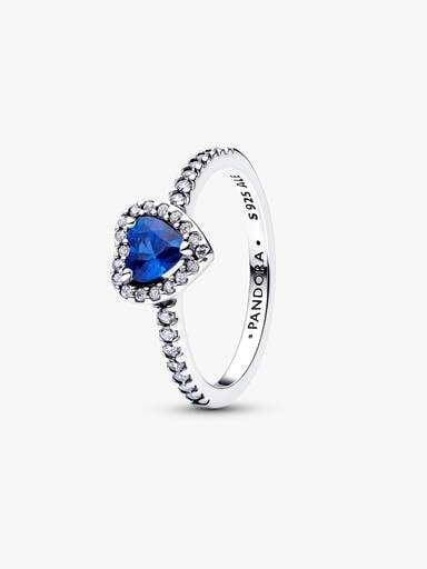Fremhævet Prinsesseblå Hjerte Ring