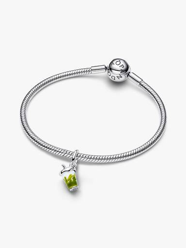 Matcha Islatte Muranoglas Charm med vedhæng