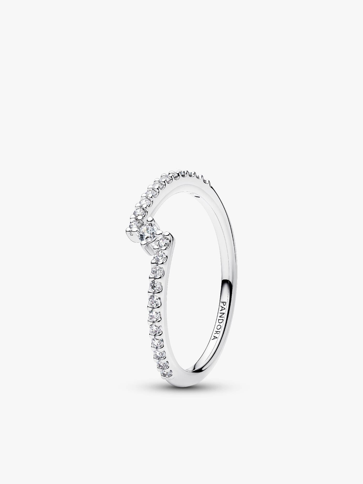 Funklende Delt Pavé Ring