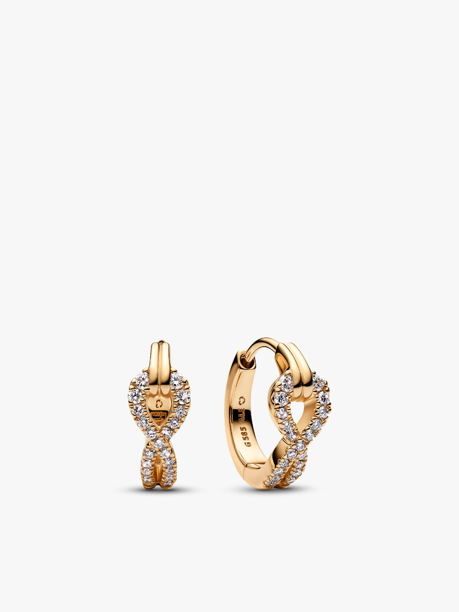 Pandora Infinite Pavé Creoler med laboratorieskabt diamant