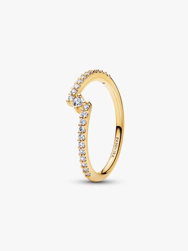 Funklende Delt Pavé Ring