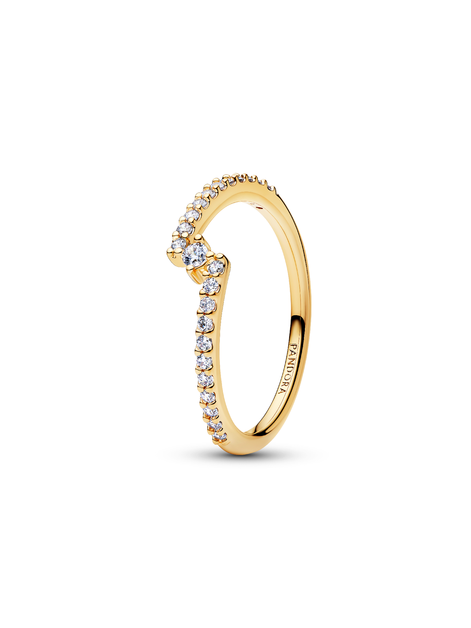 Funklende Delt Pavé Ring