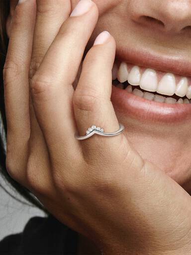 Tiara Wishbone Ring