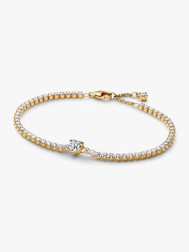 Funklende Hjerte Tennisarmbånd
