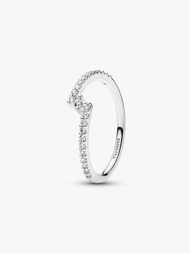 Funklende Delt Pavé Ring
