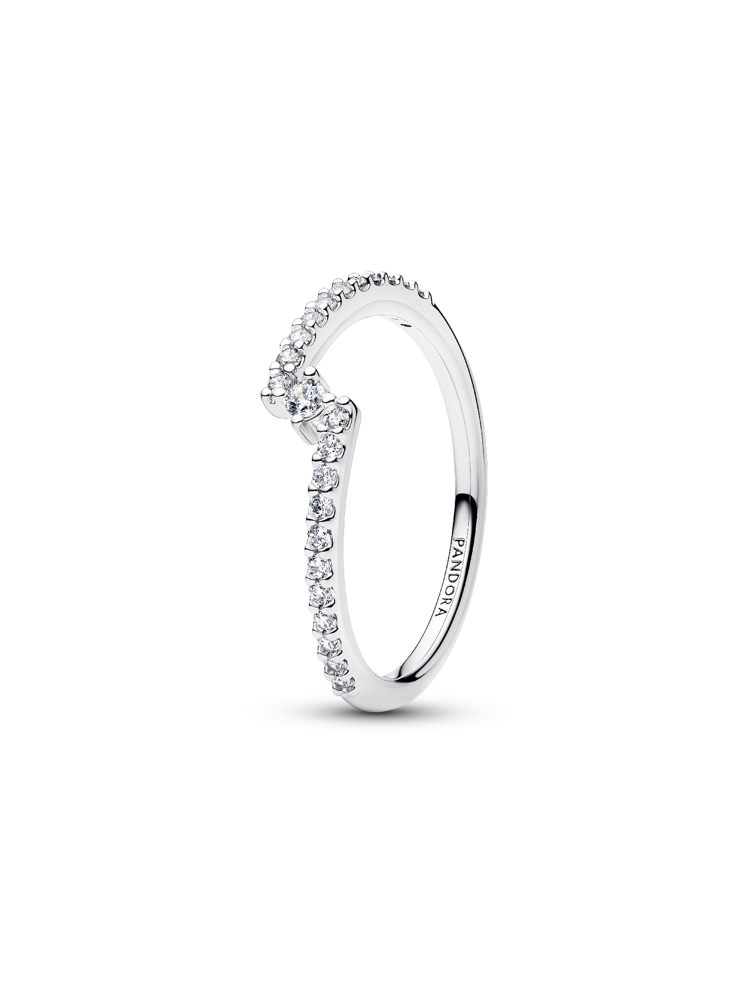 Funklende Delt Pavé Ring