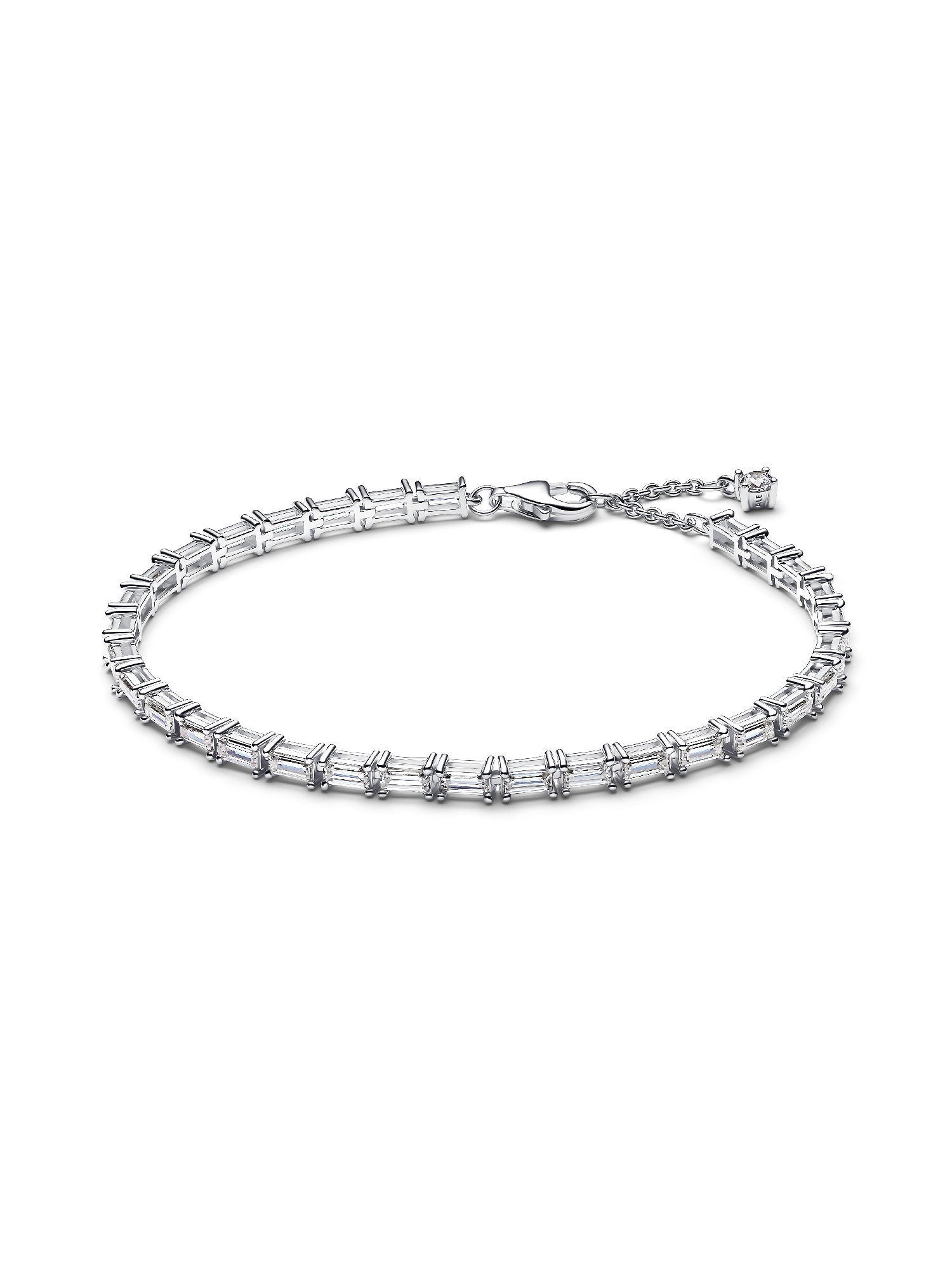Funklende Baguette Tennisarmbånd