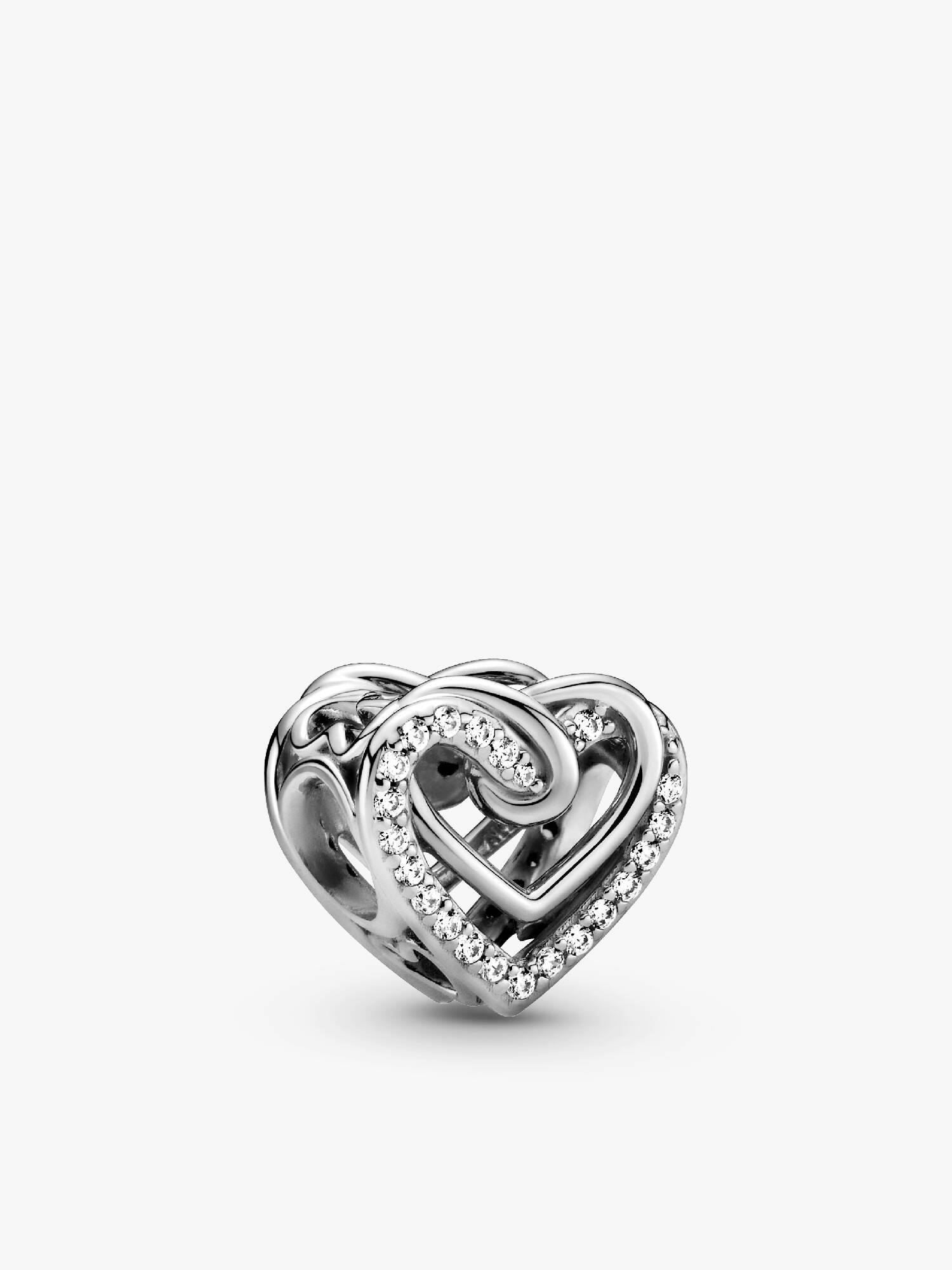 Funklende Sammensnoede Hjerter Charm