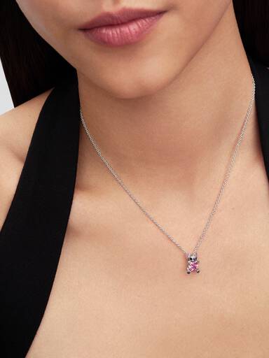 Disney Stitch pink collier-halskæde