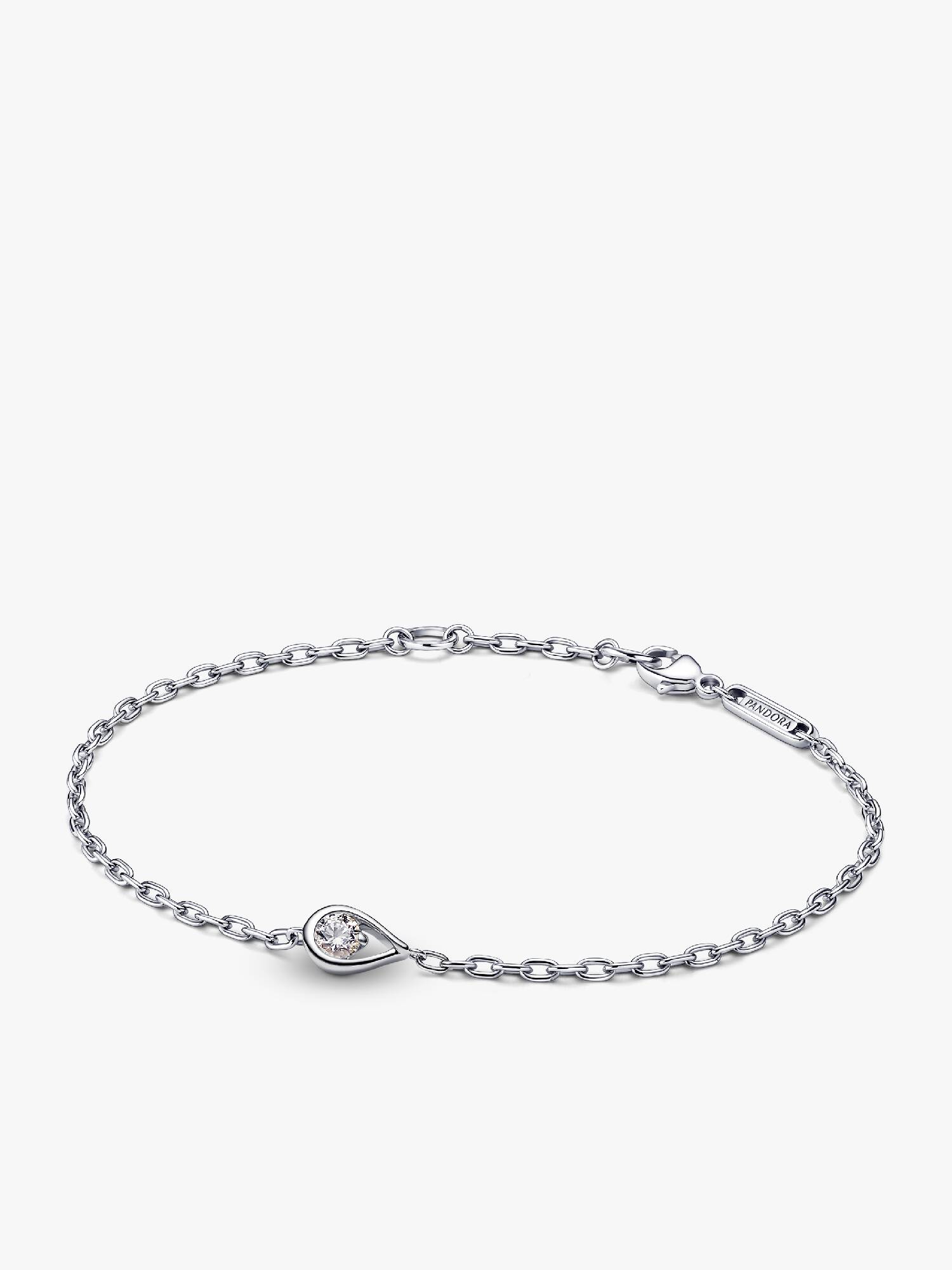 Pandora Infinite kædearmbånd i sterlingsølv med laboratorieskabt diamant
