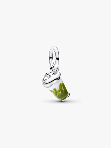Matcha Islatte Muranoglas Charm med vedhæng