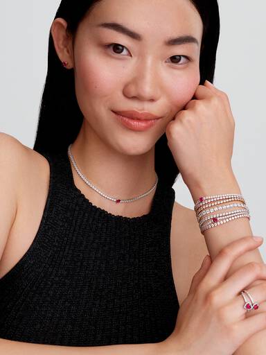 Funklende Tennisarmbånd