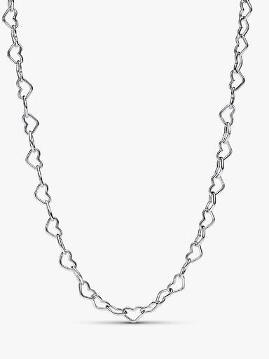 Forbundne hjerter collier halskæde