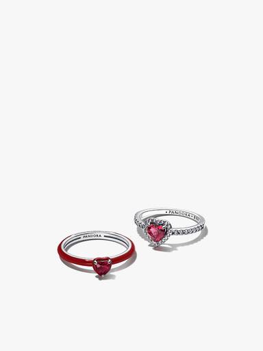 Rødt Hjerte Ringsæt