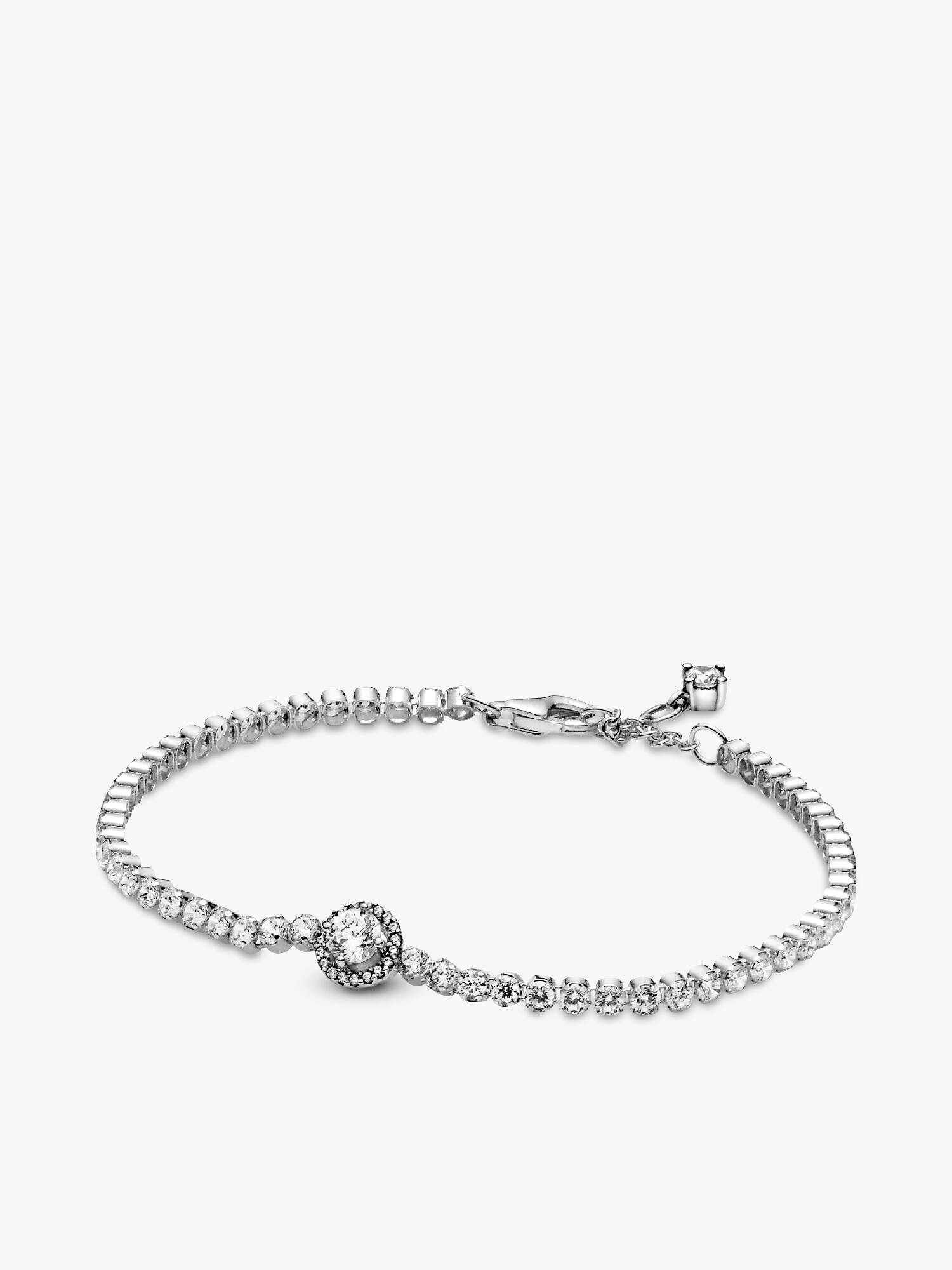 Funklende Halo Tennisarmbånd