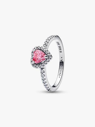 Fremhævet Pink Hjerte Ring