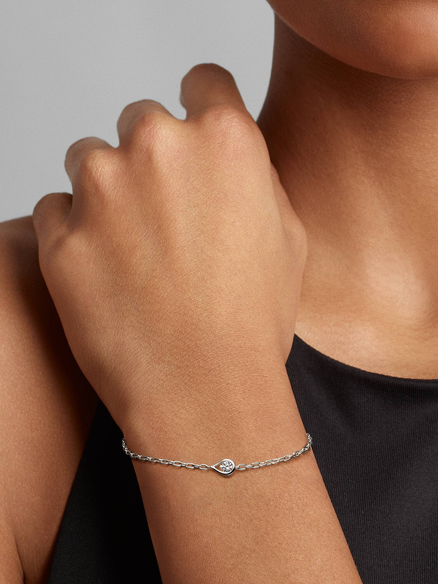 Pandora Infinite kædearmbånd i sterlingsølv med laboratorieskabt diamant